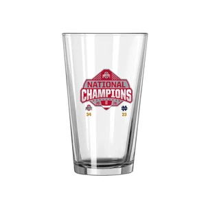 Ohio State Buckeyes 2024 Football National Champions 16oz Pint Glass w/Score-New - Picture 1 of 2