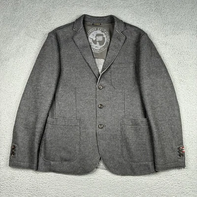 Blazer Napapijri Geographic Para Hombre XL Gris Lana Chaqueta Bolsillos Expedición Deporte Foto 1 de 4
