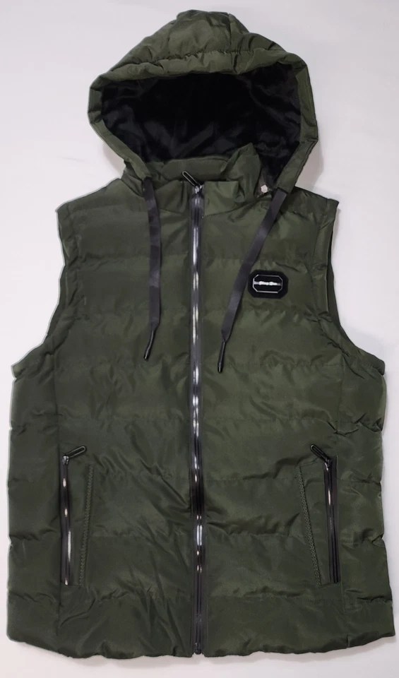 Chaleco impermeable con capucha frontal Zhang Hao para hombre camuflado verde talla 3XL Foto 1 de 4