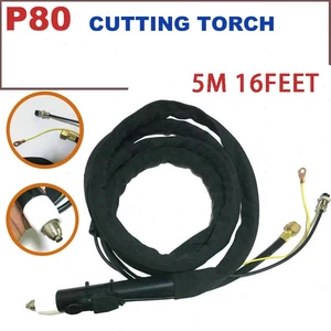 P80 P-80 5M & 16Feet Plasma Cutter Cutting Straight Pencil Torch Gun Pilot Arc - Bild 1 von 5