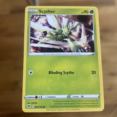 Scyther 004/189 Swsh10: Astral Radiance Regular Pokémon TCG - Image 1 of 2