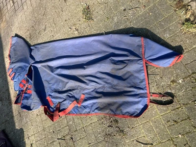 Horseware Amigo Mio All-In-One Turnout lite dark blue  Regendecke mit Halsteil - Bild 1 von 4