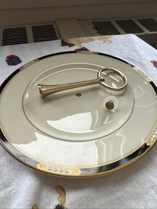 Lenox Hancock Tidbit Tray Serving Plate w/ Handle Presidential Collection 10.5"W - Picture 1 of 13
