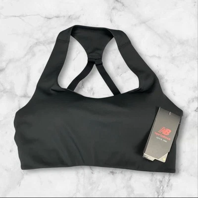 New Balance Power X Black Sports Bra Size M (D-DD) High Impact Bra NWT - Image 1 of 4