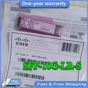 SFP-10G-LR-S New Cisco 10G SFP+ LR 1310nm 10km SMF LC Transceiver Module - Picture 1 of 5