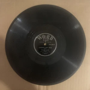 Richard Baker, 78 rpm, V+, Longing For Jesus, Word WR-500 - Picture 1 of 2