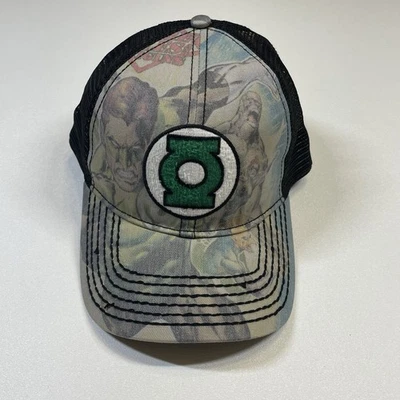 Мужская многоцветная бейсболка с сеткой Green Lantern Trucker Hat Cap DC Comics - Изображение 1 из 4