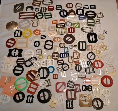 Lote mixto de hebillas deslizantes. Incluye todo picuted. De colección hasta ahora. Foto 1 de 4