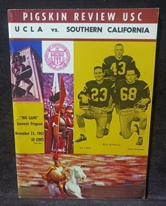 PIGSKIN REVIEW USC: "UCLA vs Southern California Football Program" Nov 23, 1963 - Picture 1 of 4