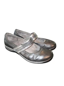 Romika grau & silber Leder Klettverschluss Mary Jane Komfort Schuhe Gr. EU40/US9-9,5 - Bild 1 von 11