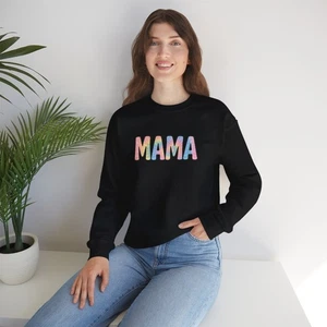 Mama Sweatshirt mit Rundhalsausschnitt - gemütliches Familiengeschenk, ideal für Muttertag, Mama - Bild 1 von 59