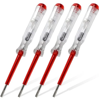 4x Phasenprüfer Spannungsprüfer Stromprüfer 140mm 100 bis 500 Volt 55mm Klinge - Bild 1 von 4