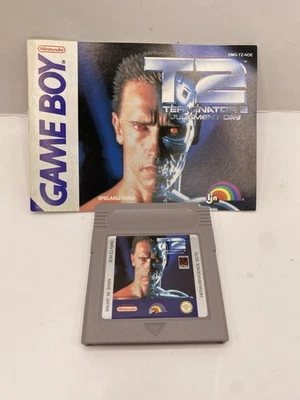 T2 Terminator 2 Judgment Day W Manual Nintendo GameBoy Authentic Tested Working - Image 1 of 2