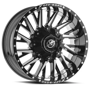 20x9 XF Off-Road XF-226 Gloss Black & Milled Wheel 5x5.5/5x150 (12mm) - Picture 1 of 5
