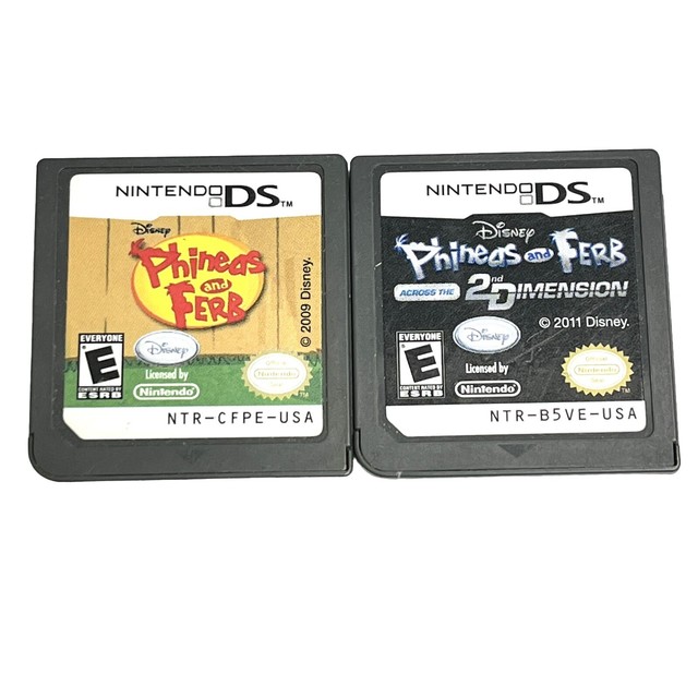 Disney Game 4 Games Nintendo DS Phineas And Ferb, Cars, Cars Mater, Toy  Story 3