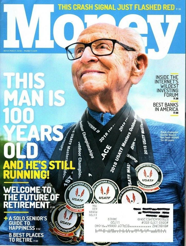 Money Magazine November 2018 Solo Seniors Guide to Happiness, 8 Best Places Foto 1 de 1