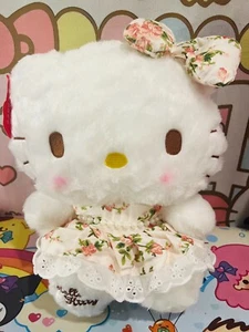 Hello Kitty Stuffed Toy Plush Doll Floral Chic Gift - Picture 1 of 3