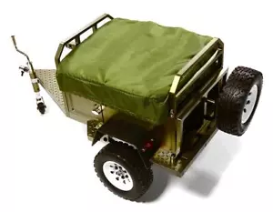Remolque de campamento modelo realista de aleación con tienda de campaña en la azotea para 1/10 radiocontrol 390x195x175 mm - Imagen 1 de 6