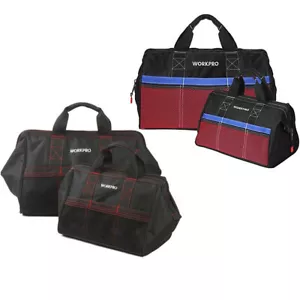 WORKPRO 2PIECE 13-inch &18-inch Tool Bag Tool Storage Bag Case Oxford Zipper-Top - Picture 1 of 17