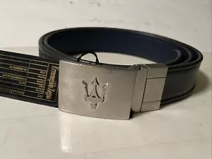Cintura Zegna MASERATI in pelle MADE IN ITALY taglia 38 - Foto 1 di 24