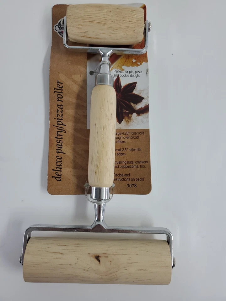 Norpro Deluxe Wood Pastry and Pizza Roller - 9 Inches