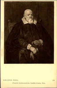 Künstlerkarte J. Löwy Wien 1907 Bildnis Porträt VAN DYCK Kunst alte Postkarte - Bild 1 von 2