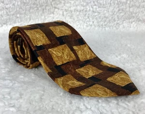 Ermenegildo Zegna Men's Neck Tie Multi Color 100% Silk Geometric Pattern - Picture 1 of 4