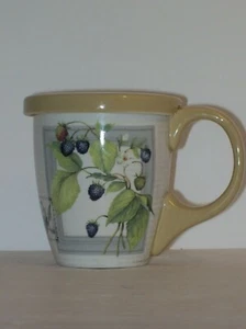 LANG COMPANIES TEA MUG SET BY SUSAN WINGET 2012 "BLACKBERRIES" - Picture 1 of 8