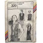 Stretch & Sew 320 Sewing Pattern 1974 Size 28-44 Vintage Misses Tailored Vest