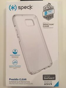Speck Presidio Clear Series Hardshell Case Cover for ASUS Zenfone V 5  Clear NEW
