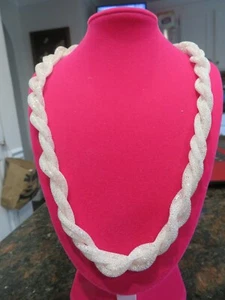Ross Simons Sterling Silver 3 row Woven Mesh with c.z. inside the mesh Necklace - Picture 1 of 9
