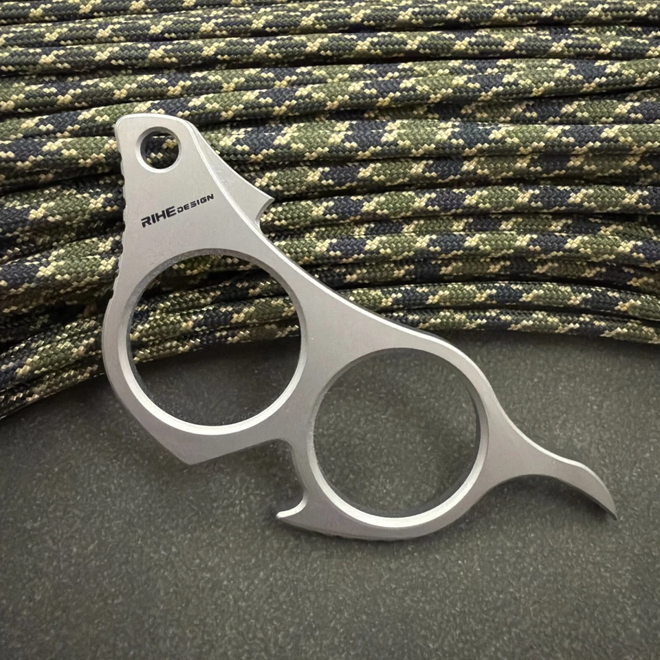 RIHE Design TC4 TITANIO canguro EDC Mini herramienta ruit pelador naranja abridor de botellas Foto 1 de 4