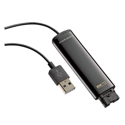 Plantronics DA70 USB-to-QD Adapter Cable for H HW series Headset to PC for Skype - Image 1 of 2