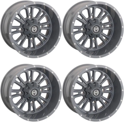 4 ATV/UTV Wheels Set 14in Moose 399X Gray 4/137 4+3 CAN - Image 1 of 4