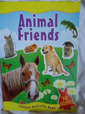 ANIMAL FRIENDS  STICKER ACTIVITY BOOK  -  Over 70 stickers - KIDS -FAST DISPATCH - Image 1 of 2