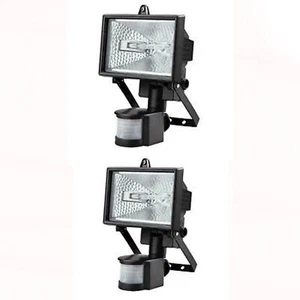 2x 500w Halogen Floodlight Security Light Motion PIR Sensor Outdoor Lamp Bright - Picture 1 of 1