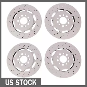 New For 2017-2022 Alfa Romeo Giulia Stelvio Quadrifoglio front rear brake rotors - Picture 1 of 7