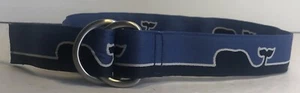 Kids Belt. Vineyard Vines Martha’s Vineyard Whale Belt. Medium. 100% Polyester - Picture 1 of 8