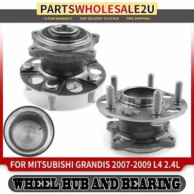 2x Conjunto de cojinete de cubo de rueda trasero derecho y derecho para Mitsubishi Grandis 2007-2009 2,4 L Foto 1 de 4