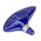 12 Hole Ocarina Ceramic Alto C Vessel Flute Blue Legend of Zelda Instrument