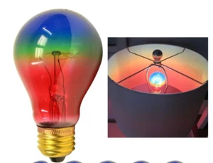 3 Pack Rainbow Light Bulbs Multicolor 25w 120v Lighting Lamp Ambient Party Decor - Picture 1 of 8
