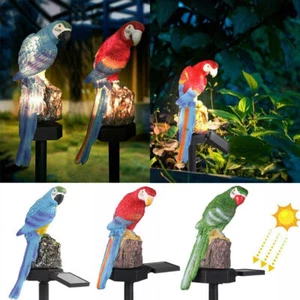 Solar Garden Lights Parrot LED Lamp for Pathway Landscape Yard Patio Lawn Decor - Picture 1 of 15