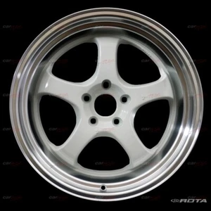 ROTA D2-EX - 18" - 5x114.3 - 15 - 10 - White/Polish Lip - Picture 1 of 6