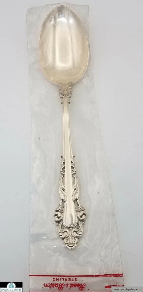 Столовая ложка сервировочная ложка Reed & Barton Grande эпохи Возрождения из чистого серебра *НОВАЯ* - Изображение 1 из 1