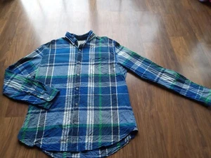 Aeropostale Long Sleeve Shirt Size XL, Blue/Green, Men's - Picture 1 of 6