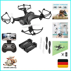 Mini Drohne mit HD Kamera FPV RC Drone mit 2 Akkus 2.4Ghz Ferngesteuerte Quad... - Bild 1 von 9
