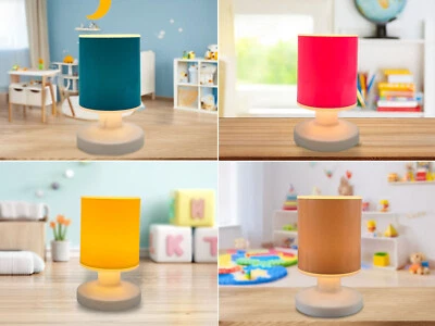 Lámpara de Mesita de Noche Inalámbrica 5 Colores Lámpara Infantil por USB Recargable para Habitación Infantil - Imagen 1 de 4