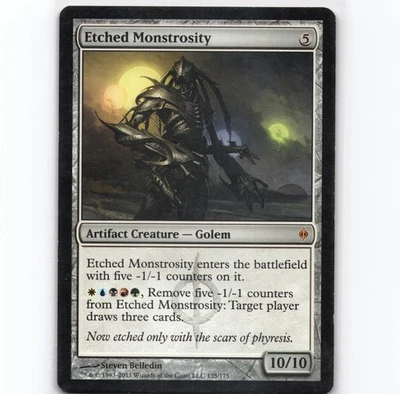 Etched Monstrosity M New Phyrexia 135 NM NPH - Image 1 of 2