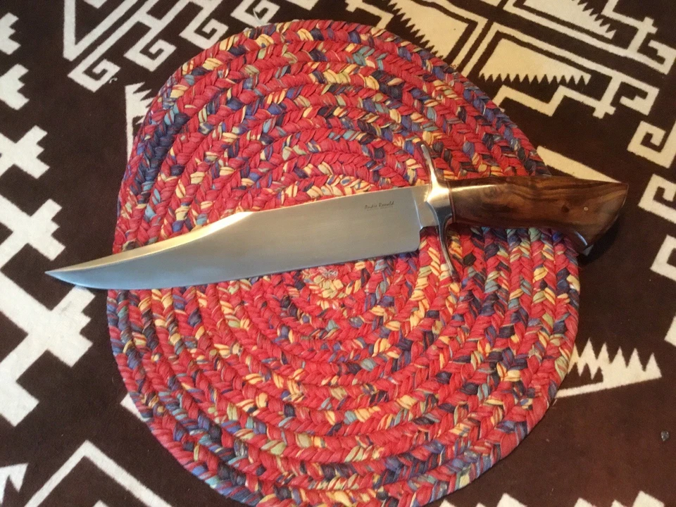 Andre Roland / Sudáfrica / Texas palillo de dientes / cuchillo Bowie / hoja de 11”  Foto 1 de 2