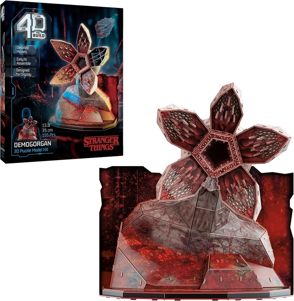 Kit Modelo 3D 4D Build, Stranger Things Demogorgon con Soporte, Stranger Things Co Foto 1 de 4